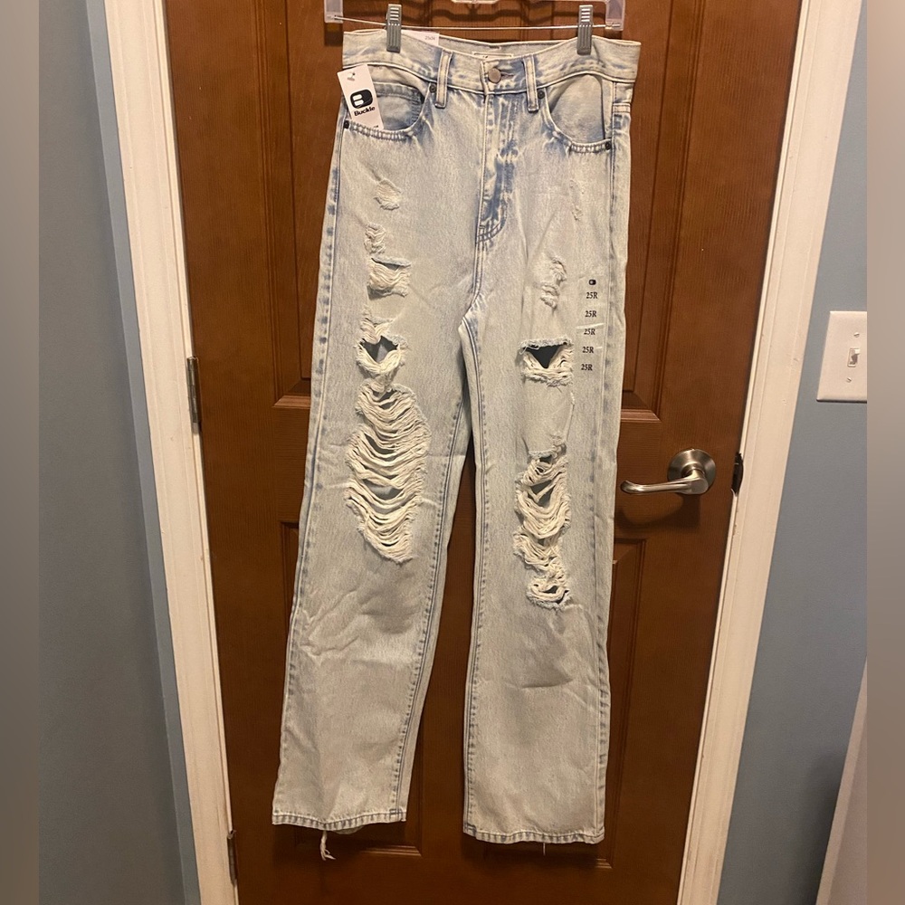 Kancan Ripped Mom Jeans